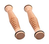DEARMAMY 2pcs Wooden Foot Sole Roller Massager Foot Relief Tool Lightweight Timber Design for Home Use Watching Tv Working