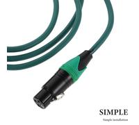 DEARMAMY 2Pcs Xlr Microphone Cable 1.8M Male to Female Balanced Mic Speaker Cord Studio Recording Equipment Cable for Mixing and Live Sound