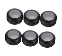 DEARMAMY 2sets 6pcs Single Color Eyeshadow Boxes with Transparent Cover Easy to Open Empty Makeup Containers for Travel Daily Use Lightweight Eye Shadow Storage 6pcs*2