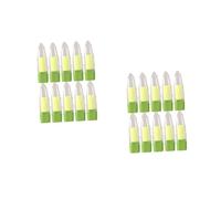 DEARMAMY 2sets Aloe Shaped Refillable Lipstick Tubes Portable Lipstick Bottles for DIY Lip Cream Storage Convenient Empty Containers for Travel and Daily Use 10pcs*2