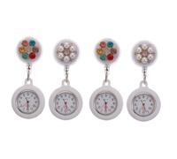 DEARMAMY 2sets Essential Portable Clip-on Pocket Watch Accurate Timekeeping Ideal for Hospital Professionals 2pcs*2