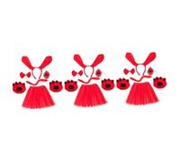 DEARMAMY 3 Sets Cute Dog Costume Adults Costume Decorative Puppy Outfit Kindergarten Animal Party Dress Fashionable