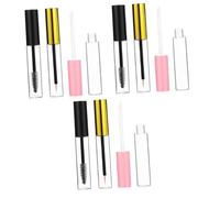 DEARMAMY 3 Sets Lip Gloss Eyeliner False Mascara Tube Lip Mask Mascara Travel Perfume Refillable Bottle Lip Gloss Tube Container Tubes Mascara Voluminous Lip Abs