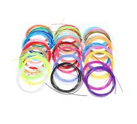 DEARMAMY 30 Rolls Abs Printer Filament Bundle Colors Total High Toughness Impact Resistant Printing Supplies for Pens and Printers Smooth Texture No Plugging