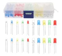 DEARMAMY 300Pcs 3Mm 5Mm High Brightness LED Diode Kit Mini Single LED Lights for Model Making and Experiments Assortment for Crafts and Electronics