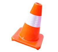 DEARMAMY 30cm Red Reflective Traffic Cone Weighted Base, Plastic Safety Cone for Parking Lot and Driveway Markers, Outdoor Construction and Snow Plowing Use