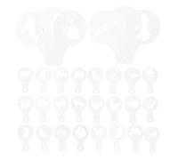 DEARMAMY 30Pcs Coffee Decorating Stencils Set with Animal Designs, Reusable Plastic Latte Art and Cappuccino Stencil Templates for DIY Milk Foam Coffee Decoration
