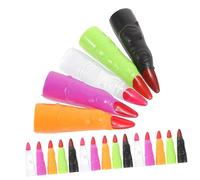 DEARMAMY 30pcs Colorful Witch Costume Finger Nails Halloween Prank Props Glow the Colors Fun Accessories for Halloween Party Cosplay