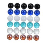 DEARMAMY 30Pcs Glass Marbles Decor Crystal Balls for Fish Tank Vase Plant Decorations Sensory Play Party Refill Aquarium Ornaments Random Color