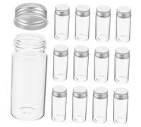 DEARMAMY 30pcs Glass Test Tubes Lids for Lab Use Small Glass Vials for Wedding Party Favors