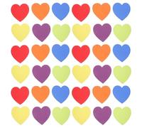 DEARMAMY 30Pcs Heart-Shaped Carpet Spot Markers 125Mm Color-Coded Floor Circles for Classroom Rug Positioning Preschool Activity Seating Training