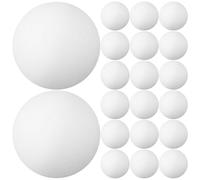 DEARMAMY 30pcs White 40mm Ping Pong Balls, ABS Hollow Seamless Practice Set | Bright Matte Finish, Predictable Flight, for Beginners, Crafters, Family Parties, Festival Games
