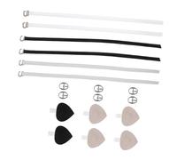 DEARMAMY 3pairs Leather Shoelace Buckle for Women Detachable Ankle Straps Prevent High Heels from Slipping for Party Evening Events