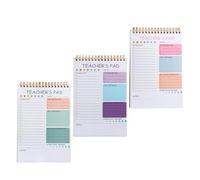 DEARMAMY 3pcs 2026 Planner Book Set Weekly Monthly Daily Organizer Notepad for School Agenda, Appointment Book, and Office Supplies, 9" Daily Work Planner for Teachers and Personal