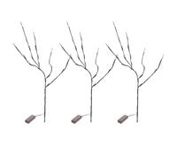DEARMAMY 3pcs Bendable LED Branch Lights Battery Powered Decorative Tree Twig Night Lamp for Indoor Outdoor Use Colorful