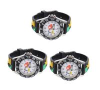 DEARMAMY 3pcs Cartoon Boy Girl Digital Wristwatch Strap Cute for Boys and Girls for Young Students