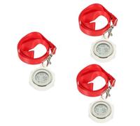 DEARMAMY 3pcs Clip Watch for Daily Wear Functions as Keychain Pocket Watch for Nurses and Professionals Who Need Reliable Timepiece The Go