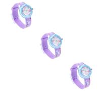DEARMAMY 3pcs Dinosaur Unicorn Boys and Girls Watch Children's Silicone Cartoon Watch Boys Teacher Fashion Waterproof