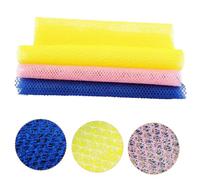 DEARMAMY 3pcs Exfoliating Back Scrubber Bath Towels Shower Scrubber Body Exfoliating Cloth Long Handled Bathroom