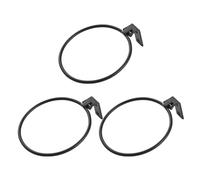 DEARMAMY 3pcs Flowerpot Bracket Planter Bracket Flowerpot Stand Black Coated Iron Anti-Rust Easy to Clean Wall Mounted for Outdoor Apartments 17.5x15x6.2cm