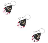 DEARMAMY 3pcs Keychain Magnifier with Magnifying Glass Portable Mini Magnifier for Keys Gems Zinc Alloy Acrylic Keyring Chain Accessory