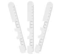 DEARMAMY 3pcs Optical Pupillary Distance Ruler Eyeglass Pd Measurer Accurate Gauge for Opticians Eyewear Fitting Tool Multifunctional Eye Measurement Device