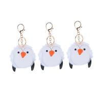 DEARMAMY 3pcs Penguin Keychain Bag Pendant Cute Key Decor for Handbags and Backpacks Adorable Mobile Phone Accessories for Family and Friends