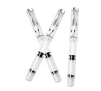 DEARMAMY 3Pcs Portable Fountain Style Calligraphy Pens with Refillable Ink Smooth Writing Brush Pens for Watercolor Painting Drawing Writing and Home School Use