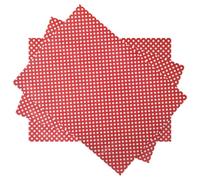 DEARMAMY 3Pcs Red Plaid Wrapping Paper Rolls with Dots 50X70Cm for Wedding Valentine Birthday Presents Craft Packaging