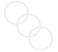 DEARMAMY 3Pcs Replacement Silicone Sealing Rings for Stainless Steel Vacuum Flask Lid, Food-Grade Silicone Gaskets with 7.5Cm Outer Diameter, Leak-Proof Seal for Travel and Home Use