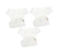 DEARMAMY 3PCS Reusable Cotton Cloth Diapers for Newborns Boys S Washable Soft Breathable Skin-Friendly Nappies