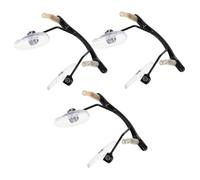 DEARMAMY 3PCS Rimless Glasses Nose Bridge Pads Replacement Kit Frameless Eyeglasses Support with Single Hole Holder Easy Install Nose Pads for Eyewear Repair