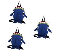 DEARMAMY 3pcs Shark Backpack for Boys and Girls Boy Girl Backpack Safety Harness Leash Carry Bag