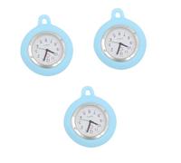 DEARMAMY 3pcs Silicone Nurse Watch Brooch Nurse Watch for Paramedic Lightweight Portable Medical for Travel Running Hiking Camping Outdoor Sports Hospitals Schools