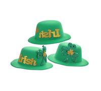 DEARMAMY 3pcs St Patricks Day Hat Hair Clips Women Girls Irish Festival Hair Accessories