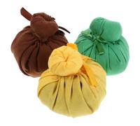 DEARMAMY 3pcs Thai Herbal Aroma Massage Balls Set Natural Warm Therapy Compress for Muscle Relaxation Eye and Face Treatment Spa Wellness