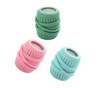 DEARMAMY 3pcs TPE Washing Balls for Laundry and Dryer, Reusable Clothes Dryer Balls with Increased Friction to Prevent Tangling and Pet Hair Removal in Household Laundry Random Color
