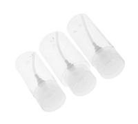 DEARMAMY 3Pcs Travel Pump Dispenser Set for Makeup Remover and Toner Empty Skincare Bottle Press Down Function for Travel and Daily Use