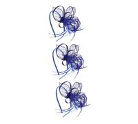 DEARMAMY 3pcs Veil Hair Accessory Wedding Hats Bride Bachelorette Accessories Bride to Be Veil for Bachelorette Party Tea Party Hats for Women Headwear Hairbands Women Blue Mesh
