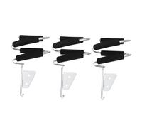 DEARMAMY 3Pcs Wall Mounted Hair Dryer Holders Blow Dryer Racks for Bathroom Storage Space Saving Design for Home Salon and Barber Shop