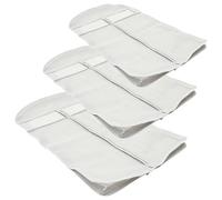 DEARMAMY 3Pcs Wardrobe Garment Bags with Zipper Transparent Clothes Covers Dustproof Moisture Resistant Hanging Storage for Suits Dresses Coats Breathable Grey