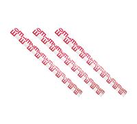 DEARMAMY 3pcs Water Level Staff Gauge with Reflective Pvc Material, Red and White Vertical Depth Scale, Easy Installation and Weatherproof Finish for Outdoor Monitoring and Routine