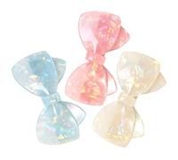 DEARMAMY 3pcs Women Hair Clips Bow Hair Bows Spring Hairpin Design for Girls and Everyday Wear