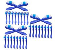DEARMAMY 3sets Handle Toothbrush for Inmates Soft Bristles for Gentle Care Safe Materials for Correctional Facilities and Detention Centers 10pcs*3
