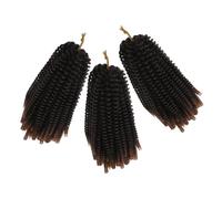 DEARMAMY 3sets Spring Braids Strands Dreadlocks Wig for Women Synthetic Braiding Hair Extensions for Hairstyles Spring Twist Crochet Braids for Looks