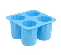 DEARMAMY 4 Cup Shape Silicone Ice Cube Tray Ice Mould Premium Silicone Convenient to Store Easy to Clean for Making Chocolate and Jelly Candy