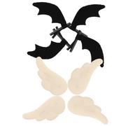 DEARMAMY 4 Pair Angel and Devil Wing Hairpins Party Decorative Hair Accessories for Durable Comfortable Wear for Ceremony Birthday Daily Use Halloween Goth Style