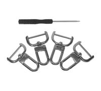 DEARMAMY 4 Pcs Bag Hardware Accessories Metal Buckles Zinc Alloy Black Removable Design Versatile Application Minimalist Fashionable Clasps for Bag Making Supplies and Repairing Handbags