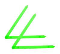 DEARMAMY 4 Pcs Large Magnetic Angle Manipulative Tools 21.5Cm Geometry Math Teaching Aid for Classroom Learning and Kindergarten Math Games