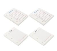 DEARMAMY 4 Pcs Three-hole Loose-leaf Planner Refill Papers Set with Squared Grid and To-do List Sheets, Mini Notebook Replacement Core for School and Office Stationery